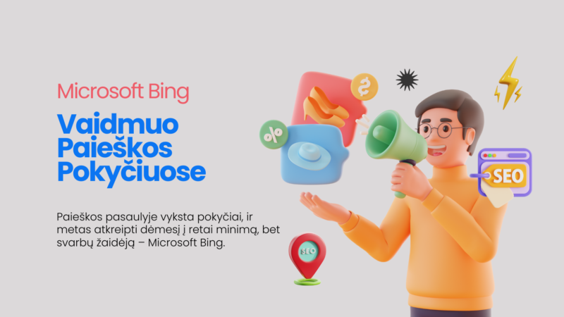 Microsoft Bing vaidmuo paieškos pokyčiuose